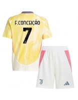 Juventus Francisco Conceicao #7 Bortedraktsett Barn 2024-25 Korte ermer (+ bukser)